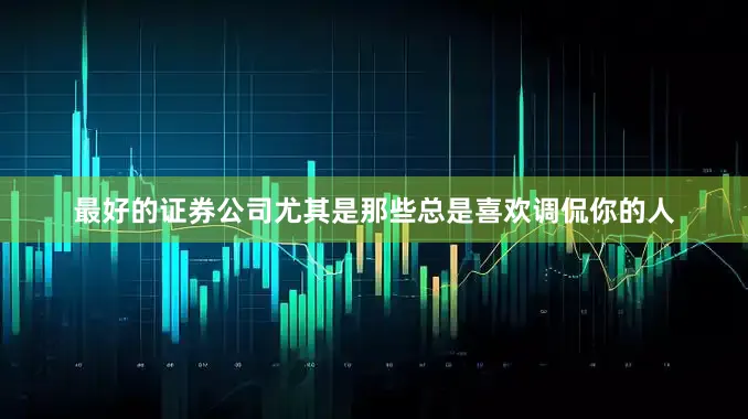 最好的证券公司尤其是那些总是喜欢调侃你的人
